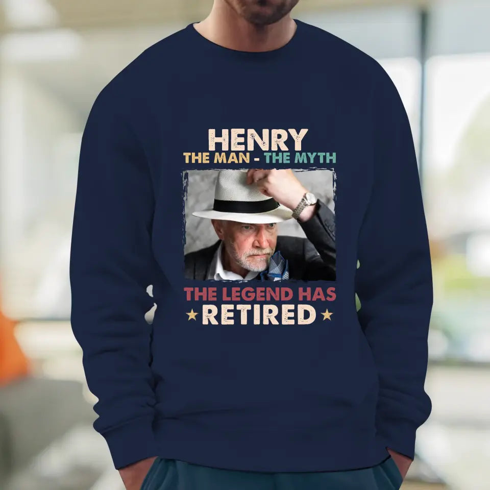 The Legend Has Retired - Personalized Gifts For Dad - Unisex Sweater