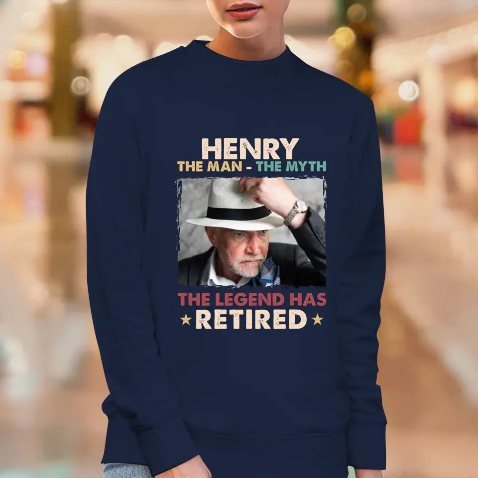 The Legend Has Retired - Personalized Gifts For Dad - Unisex Sweater