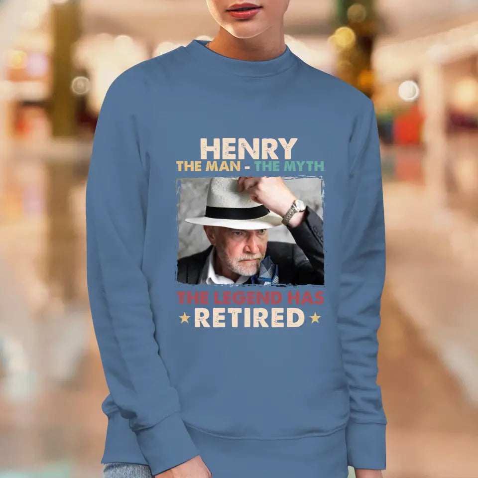 The Legend Has Retired - Personalized Gifts For Dad - Unisex Sweater