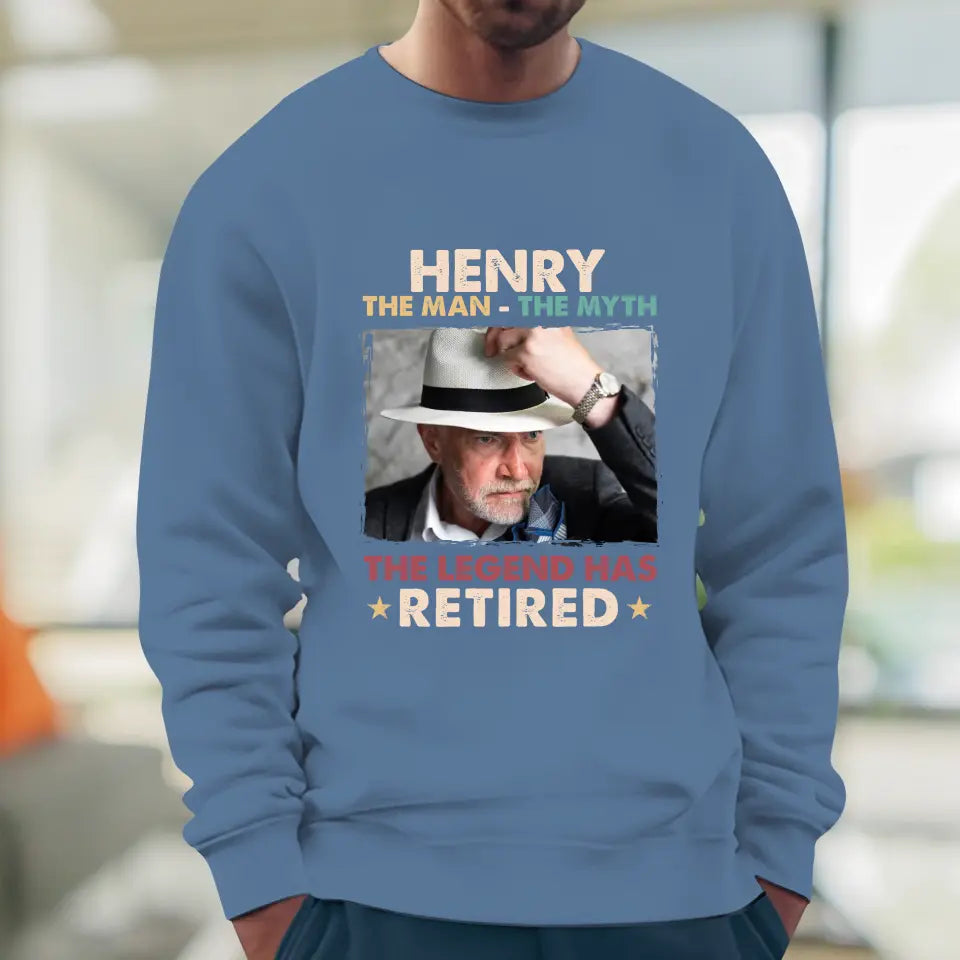 The Legend Has Retired - Personalized Gifts For Dad - Unisex Sweater