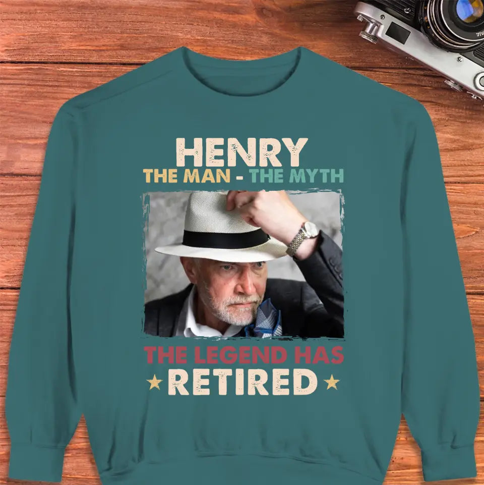 The Legend Has Retired - Personalized Gifts For Dad - Unisex Sweater