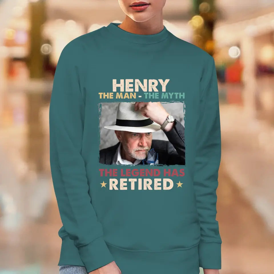 The Legend Has Retired - Personalized Gifts For Dad - Unisex Sweater