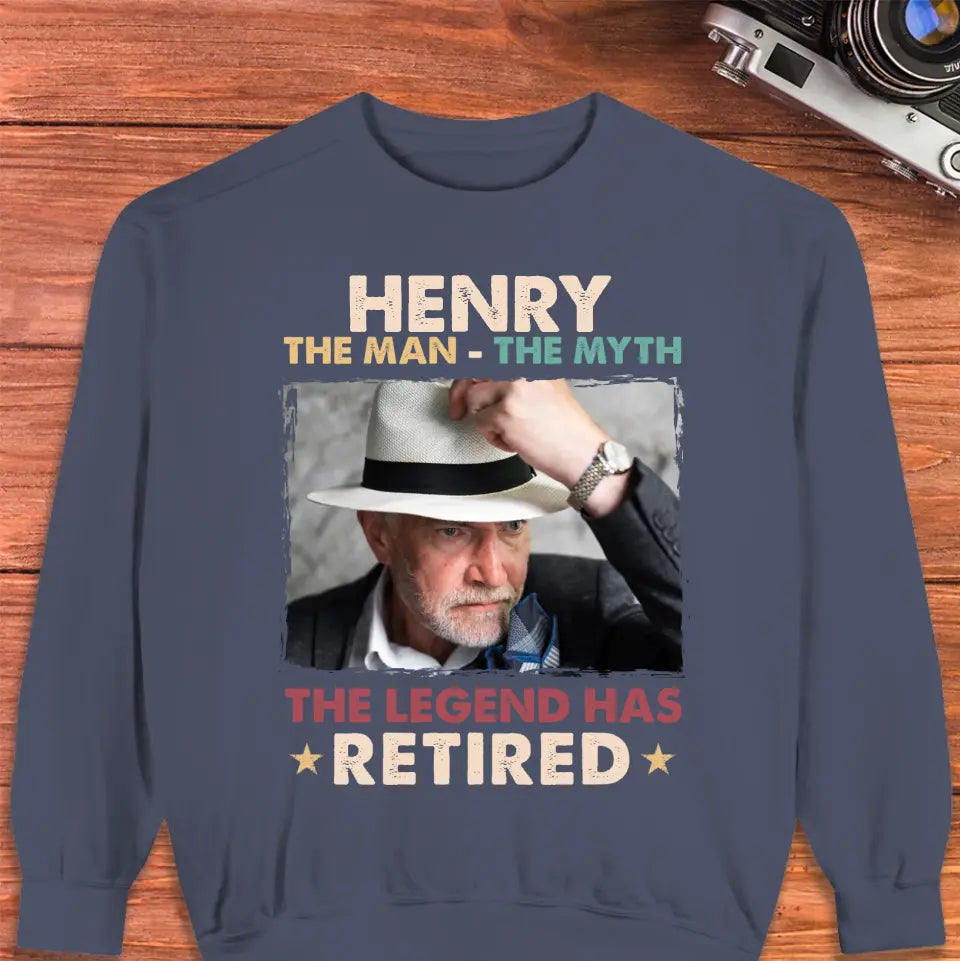 The Legend Has Retired - Personalized Gifts For Dad - Unisex Sweater