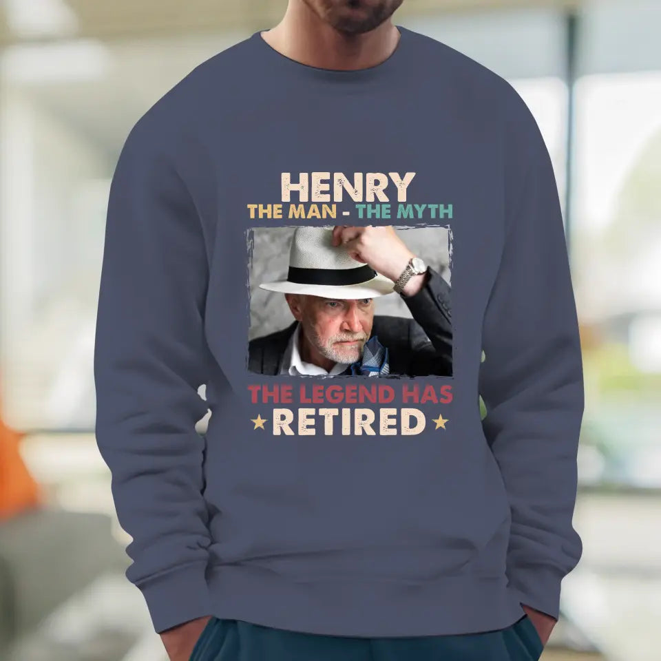 The Legend Has Retired - Personalized Gifts For Dad - Unisex Sweater