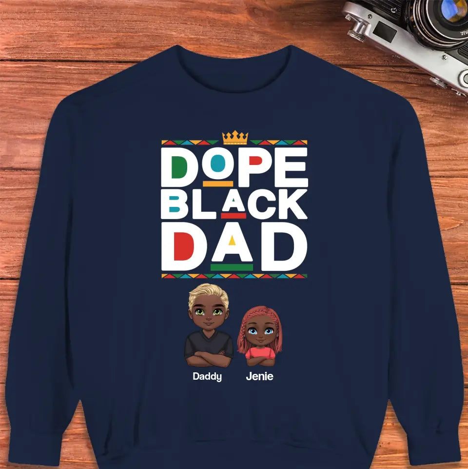 Dope Black Dad - Personalized Gifts For Dad - Unisex T-shirt