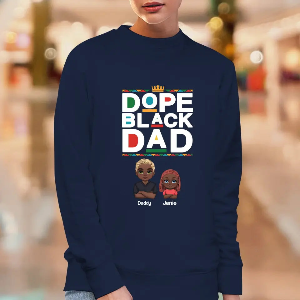 Dope Black Dad - Personalized Gifts For Dad - Unisex T-shirt