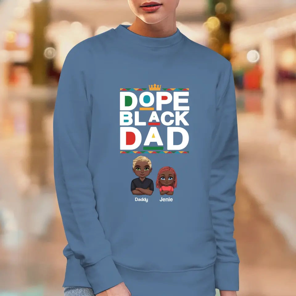 Dope Black Dad - Personalized Gifts For Dad - Unisex T-shirt