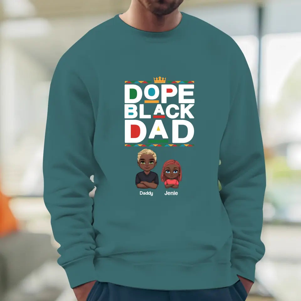 Dope Black Dad - Personalized Gifts For Dad - Unisex T-shirt