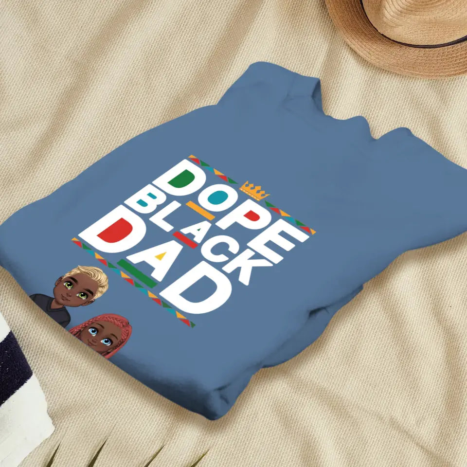 Dope Black Dad - Personalized Gifts For Dad - Unisex Sweater