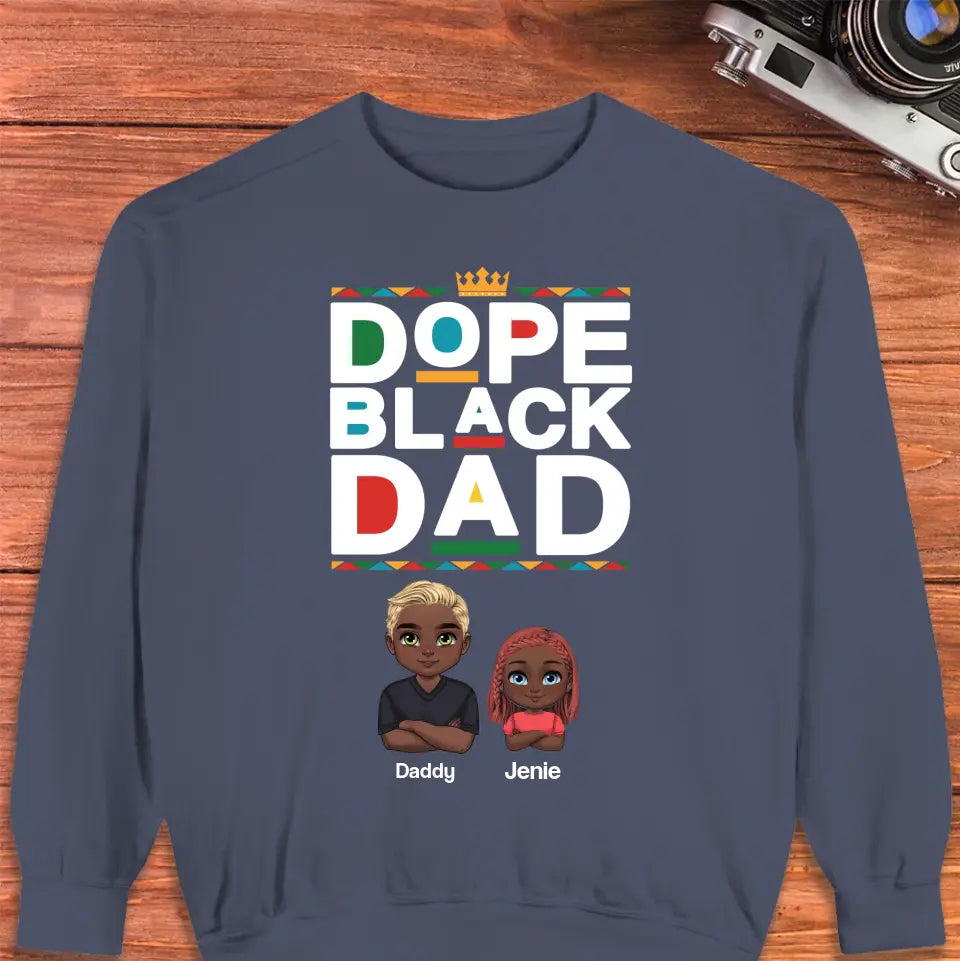 Dope Black Dad - Personalized Gifts For Dad - Unisex T-shirt