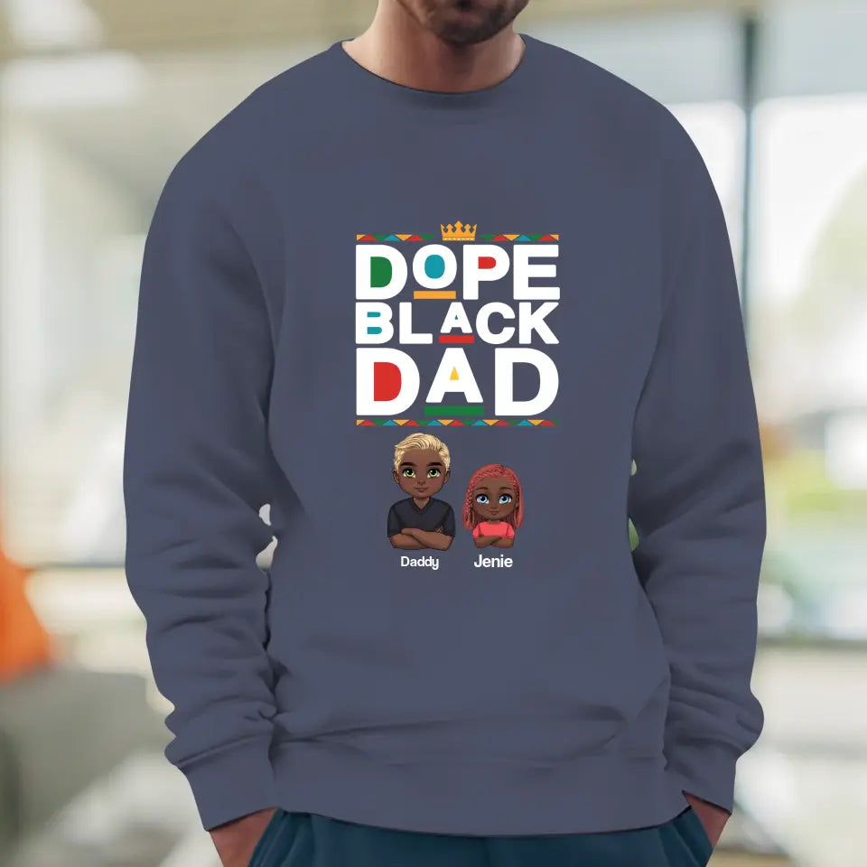 Dope Black Dad - Personalized Gifts For Dad - Unisex T-shirt