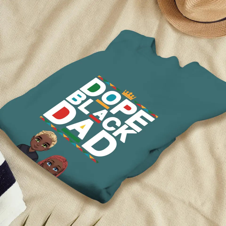 Dope Black Dad - Personalized Gifts For Dad - Unisex Sweater