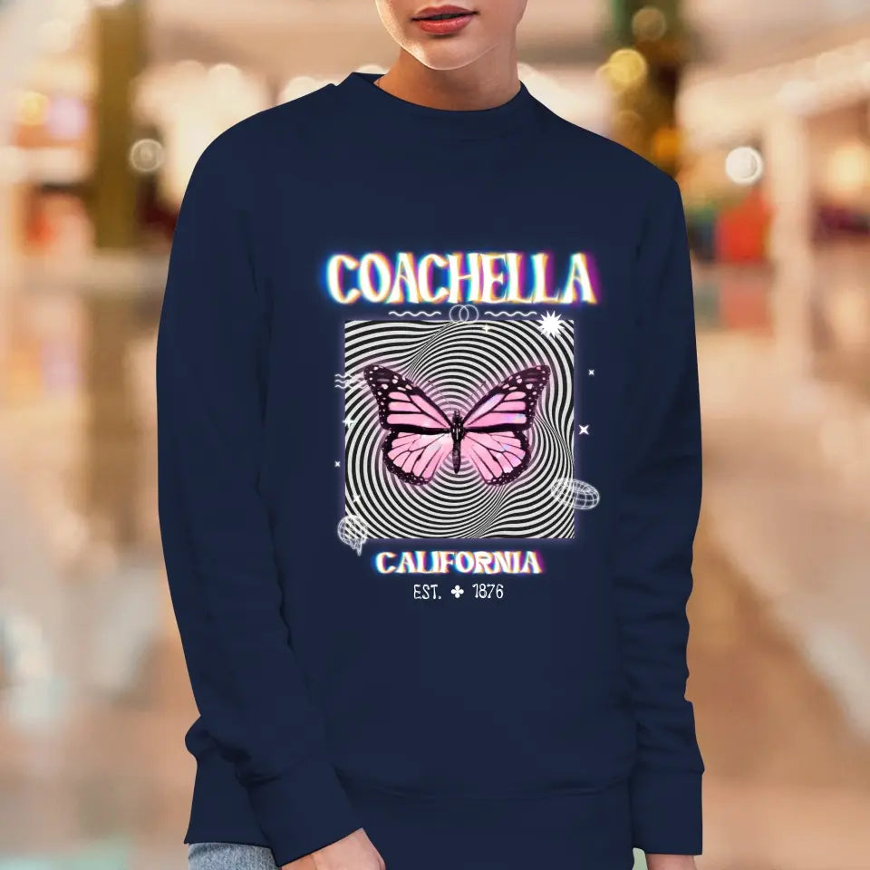 Coachella Butterfly - Personalized Gifts For Her - Unisex Hoodie