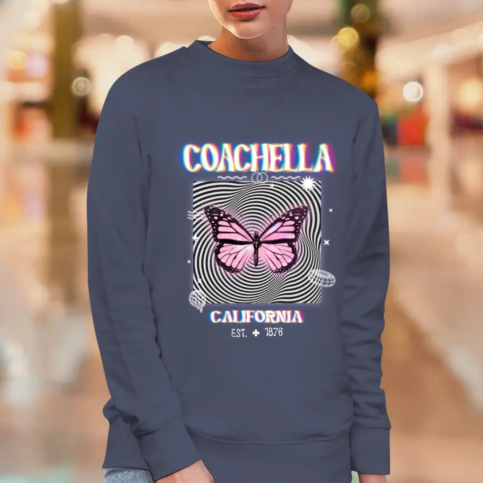 Coachella Butterfly - Personalized Gifts For Her - Unisex Sweater