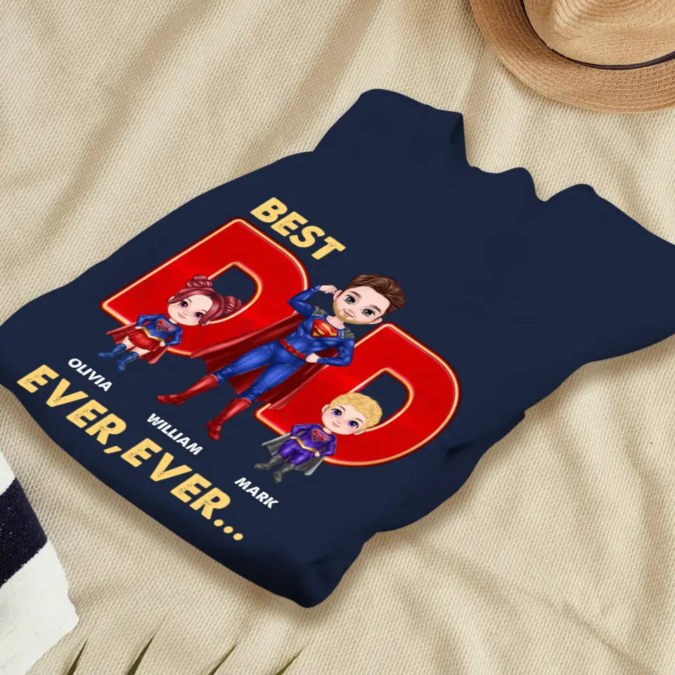 Best Dad Ever Ever - Custom Name - Personalized Gifts For Dad - Sweater