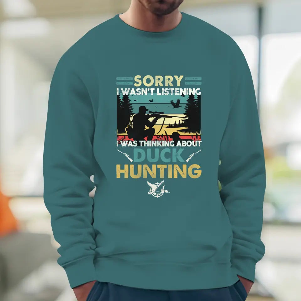 Sorry I Wasn't Listening - Custom Animal - Personalized Gifts For Grandpa - Unisex Sweater