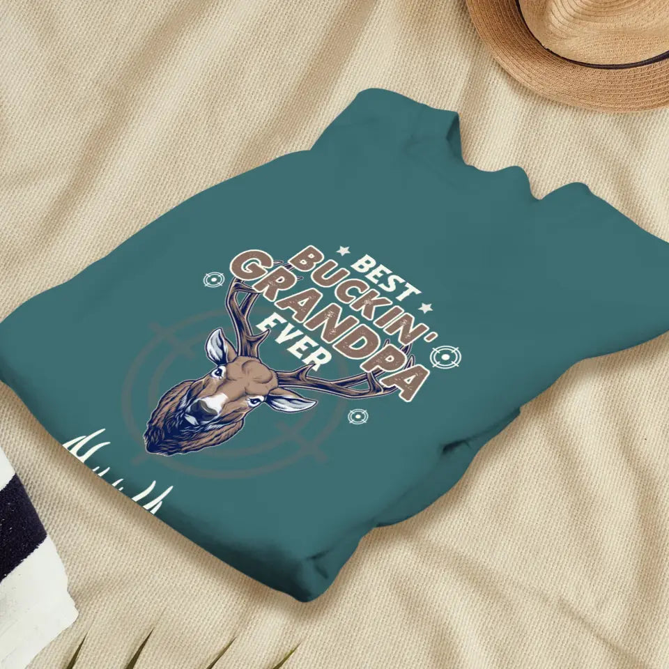 Best Bucking' Grandpa Ever - Personalized Gifts For Grandpa - Unisex Sweater