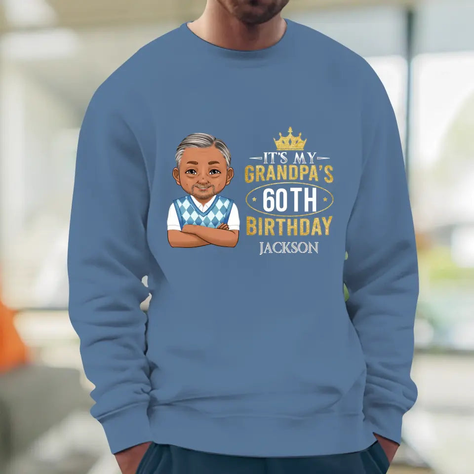 It's My Grandpa's Birthday - Personalized Gifts For Grandpa - Unisex T-shirt