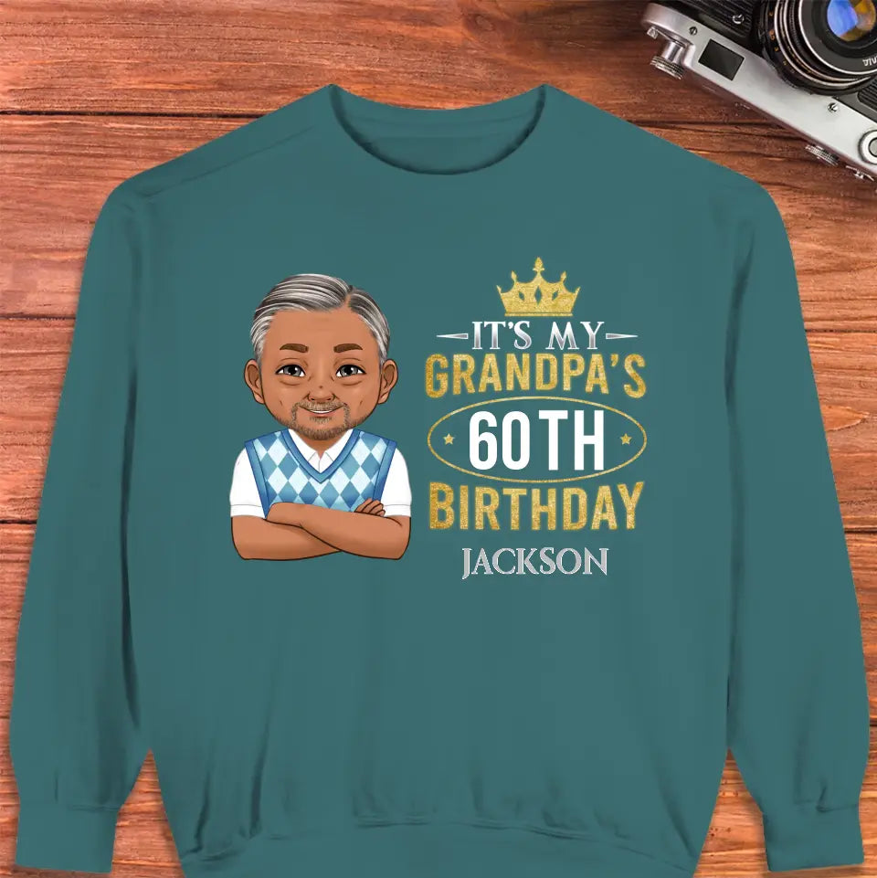 It's My Grandpa's Birthday - Personalized Gifts For Grandpa - Unisex T-shirt