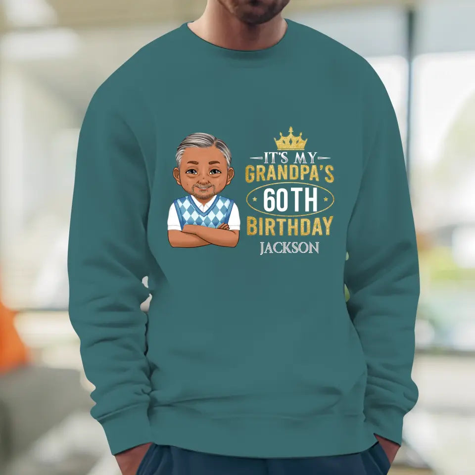 It's My Grandpa's Birthday - Personalized Gifts For Grandpa - Unisex T-shirt