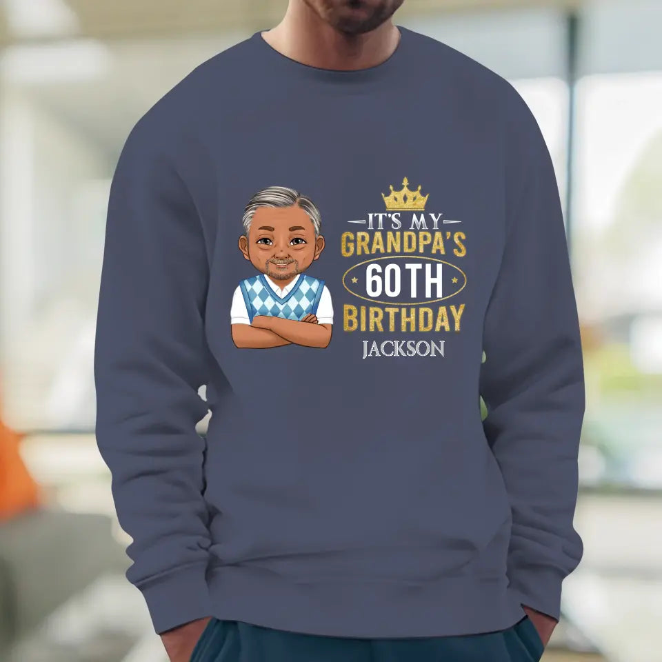 It's My Grandpa's Birthday - Personalized Gifts For Grandpa - Unisex Sweater