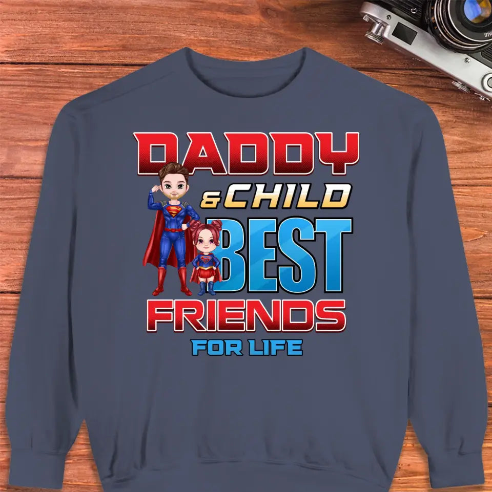 Daddy And Child - Custom Character - Personalized Gifts For Dad - T-Shirt