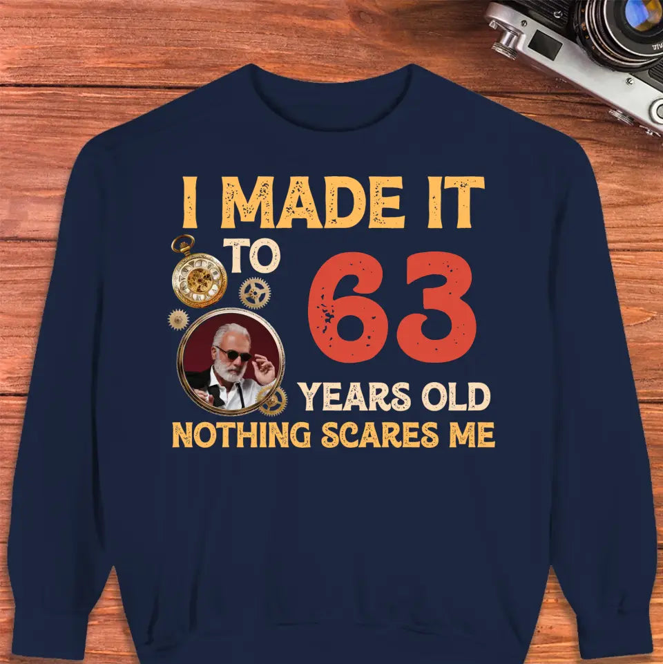 Nothing Scares Me - Personalized Gifts For Grandpa - Unisex Sweater