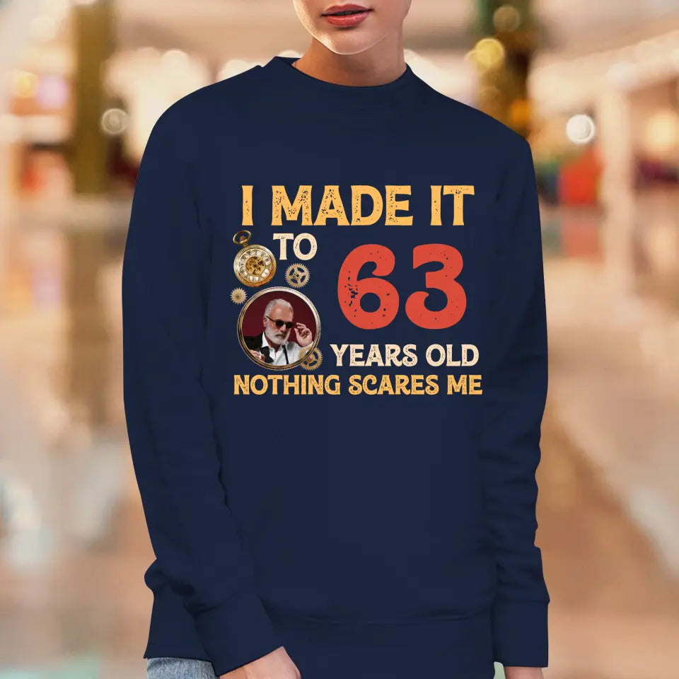 Nothing Scares Me - Personalized Gifts For Grandpa - Unisex Sweater