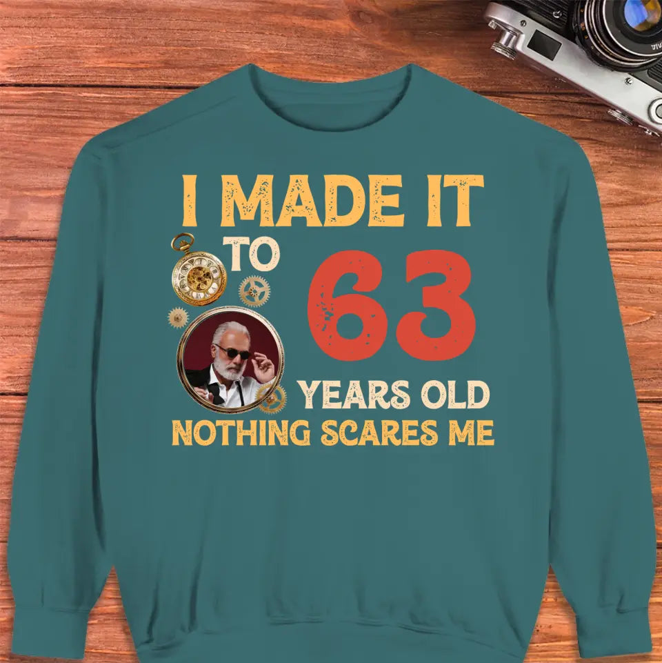 Nothing Scares Me - Personalized Gifts For Grandpa - Unisex Hoodie