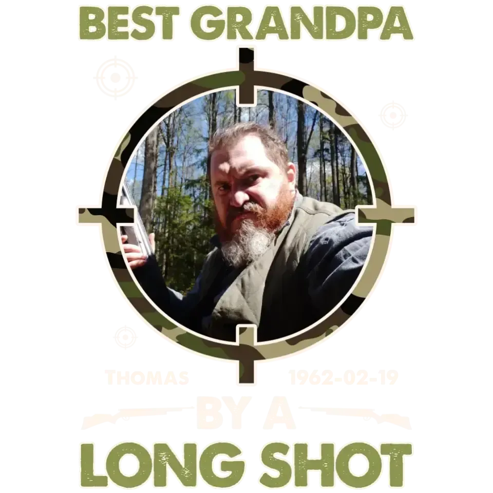 Best Grandpa By A Long Shot - Custom Photo - Personalized Gifts For Grandpa - Sweater