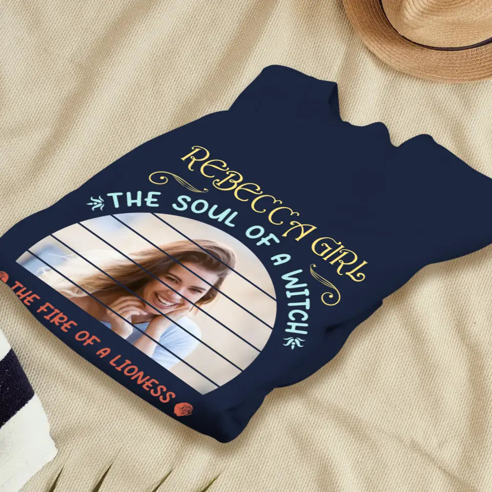 Gemini Girl - Custom Photo - Personalized Gifts For Her - T-Shirt