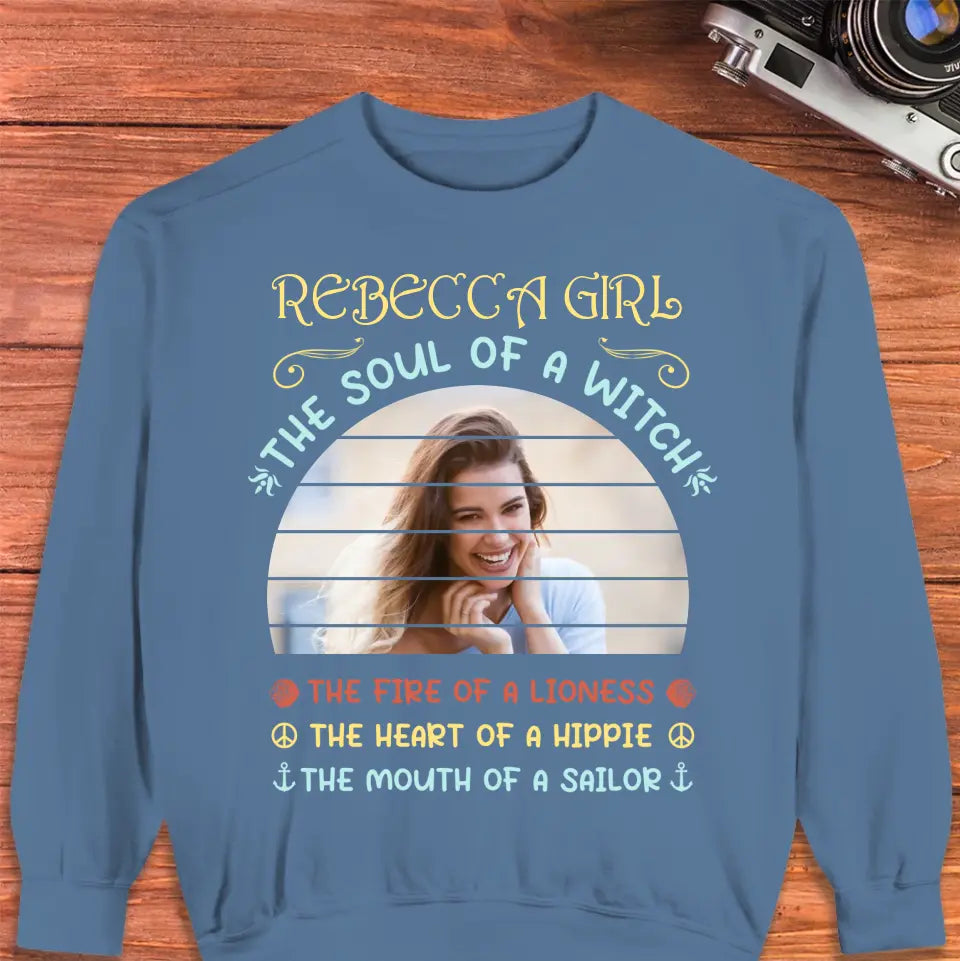 Gemini Girl - Custom Photo - Personalized Gifts For Her - T-Shirt