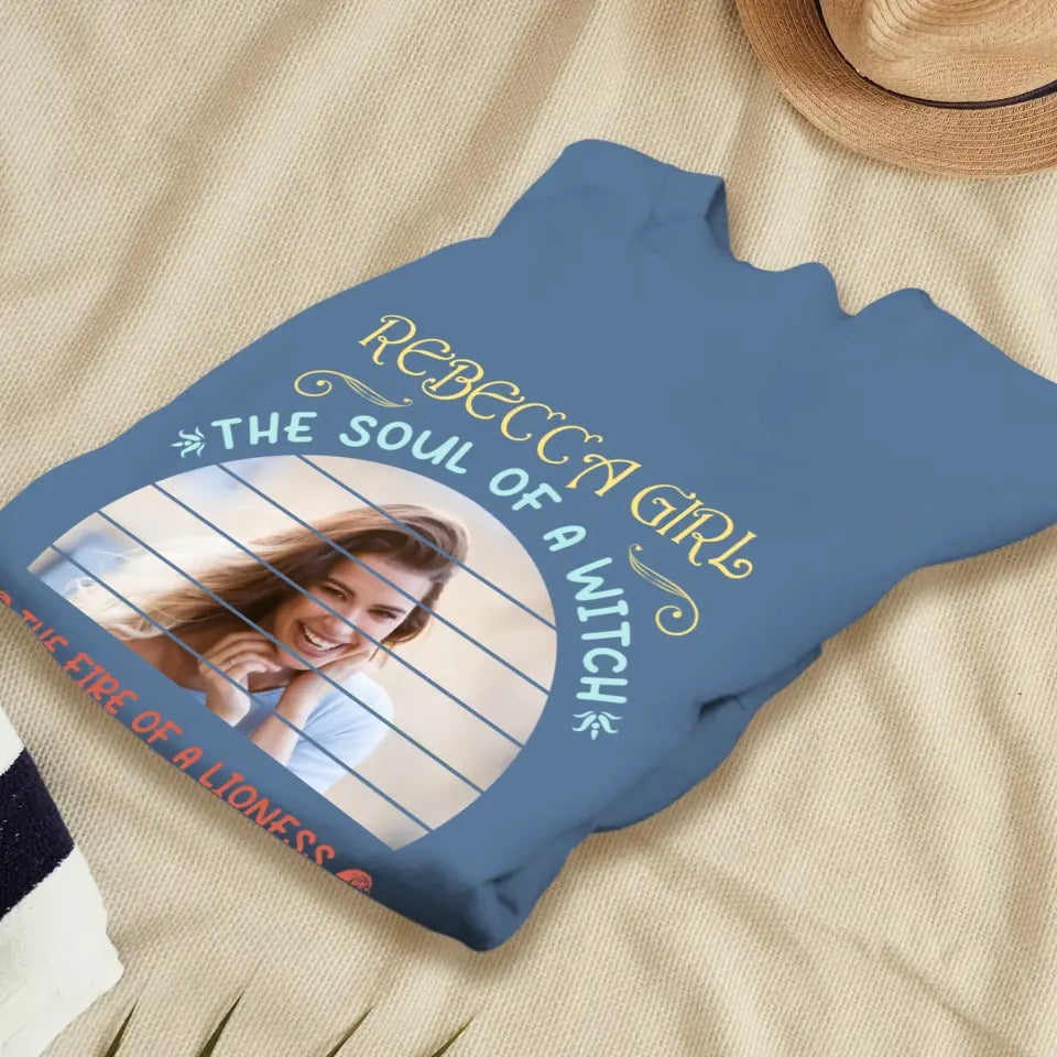 Gemini Girl - Custom Photo - Personalized Gifts For Her - T-Shirt