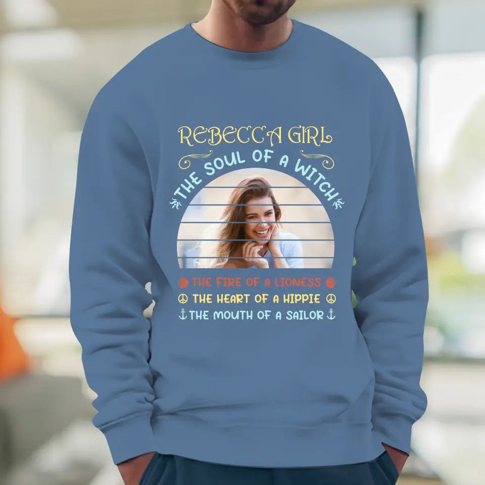 Gemini Girl - Custom Photo - Personalized Gifts For Her - T-Shirt