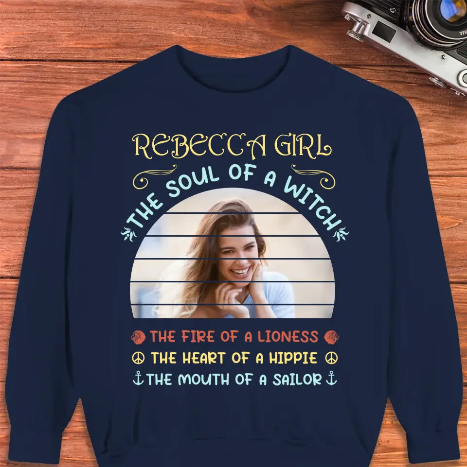 Gemini Girl - Custom Photo - Personalized Gifts For Her - Sweater