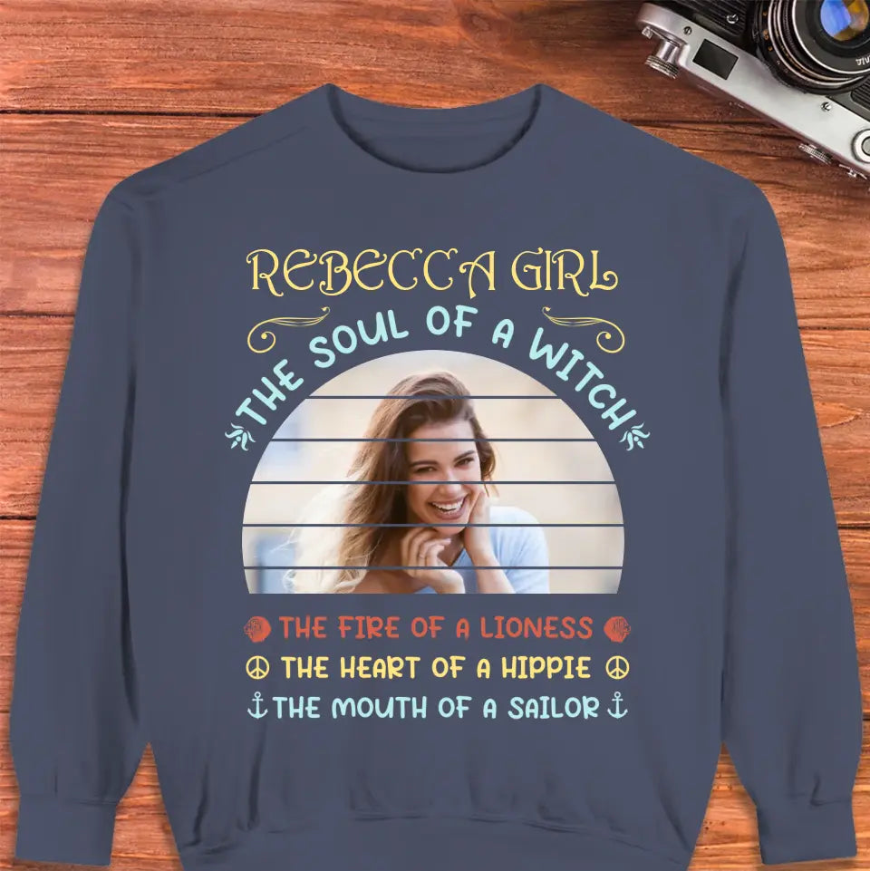 Gemini Girl - Custom Photo - Personalized Gifts For Her - T-Shirt