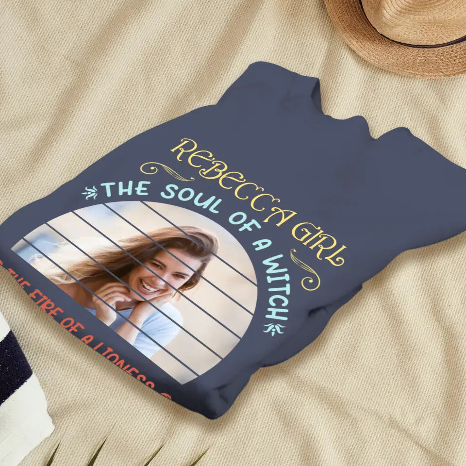 Gemini Girl - Custom Photo - Personalized Gifts For Her - T-Shirt