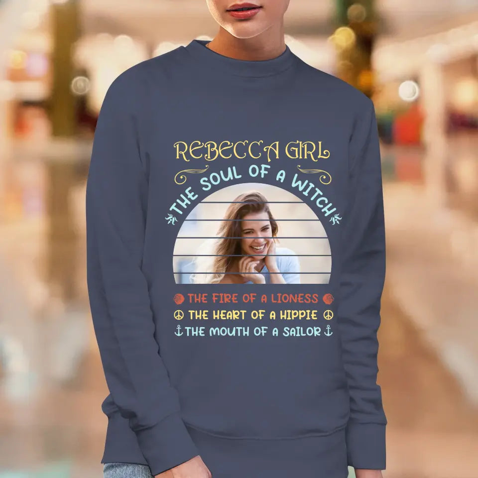 Gemini Girl - Custom Photo - Personalized Gifts For Her - T-Shirt