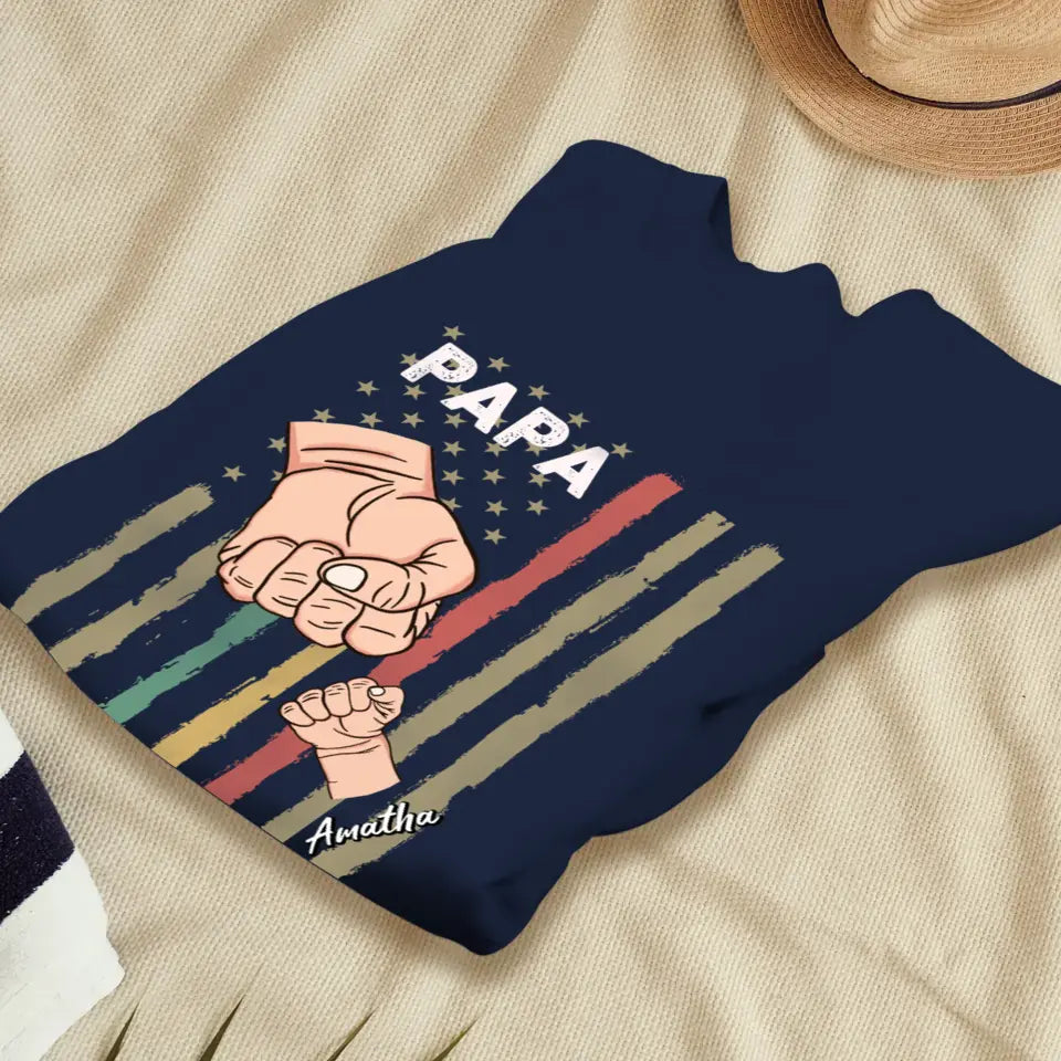 Father's Day Fist Bump - Personalized Gifts For Dad - Unisex T-Shirt