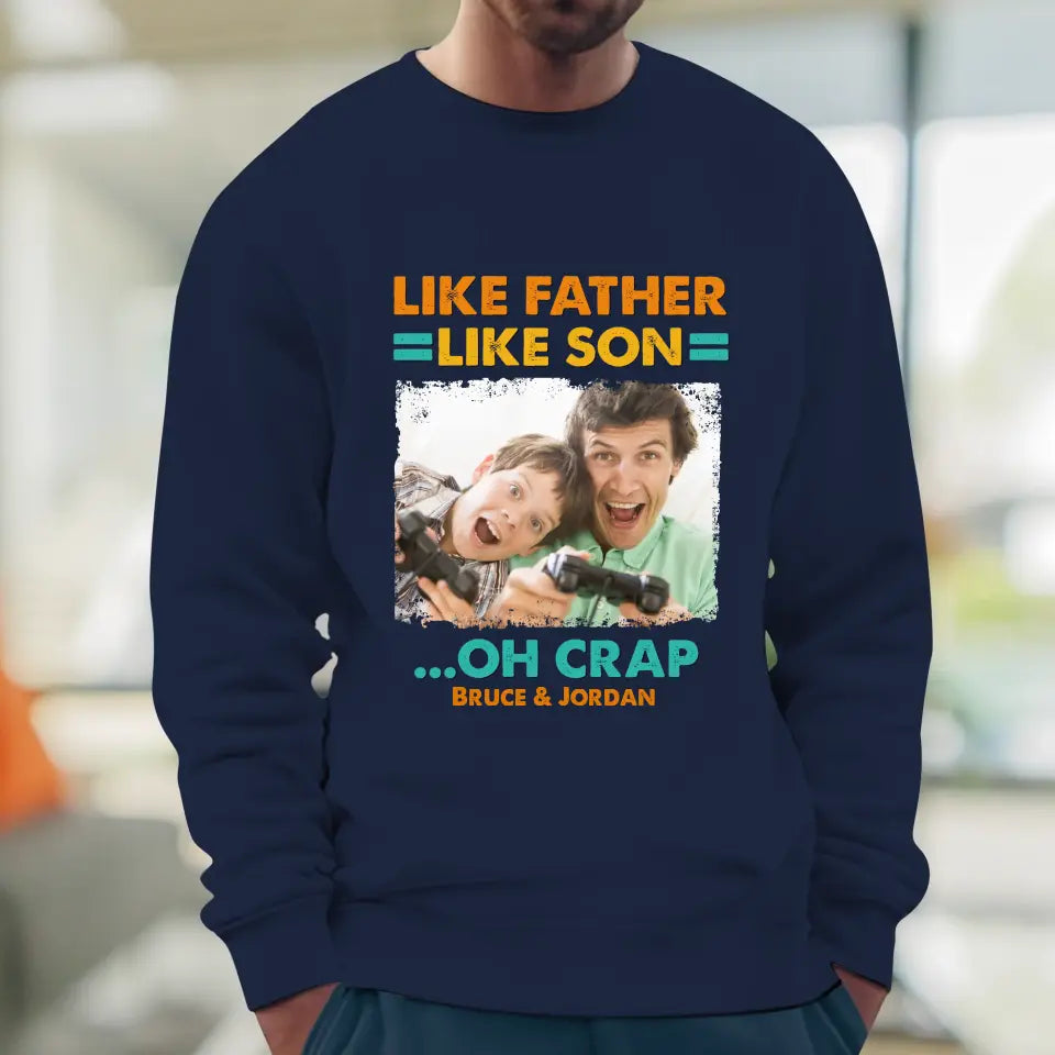 Like Father Like Son - Personalized Gifts For Dad - Unisex T-Shirt