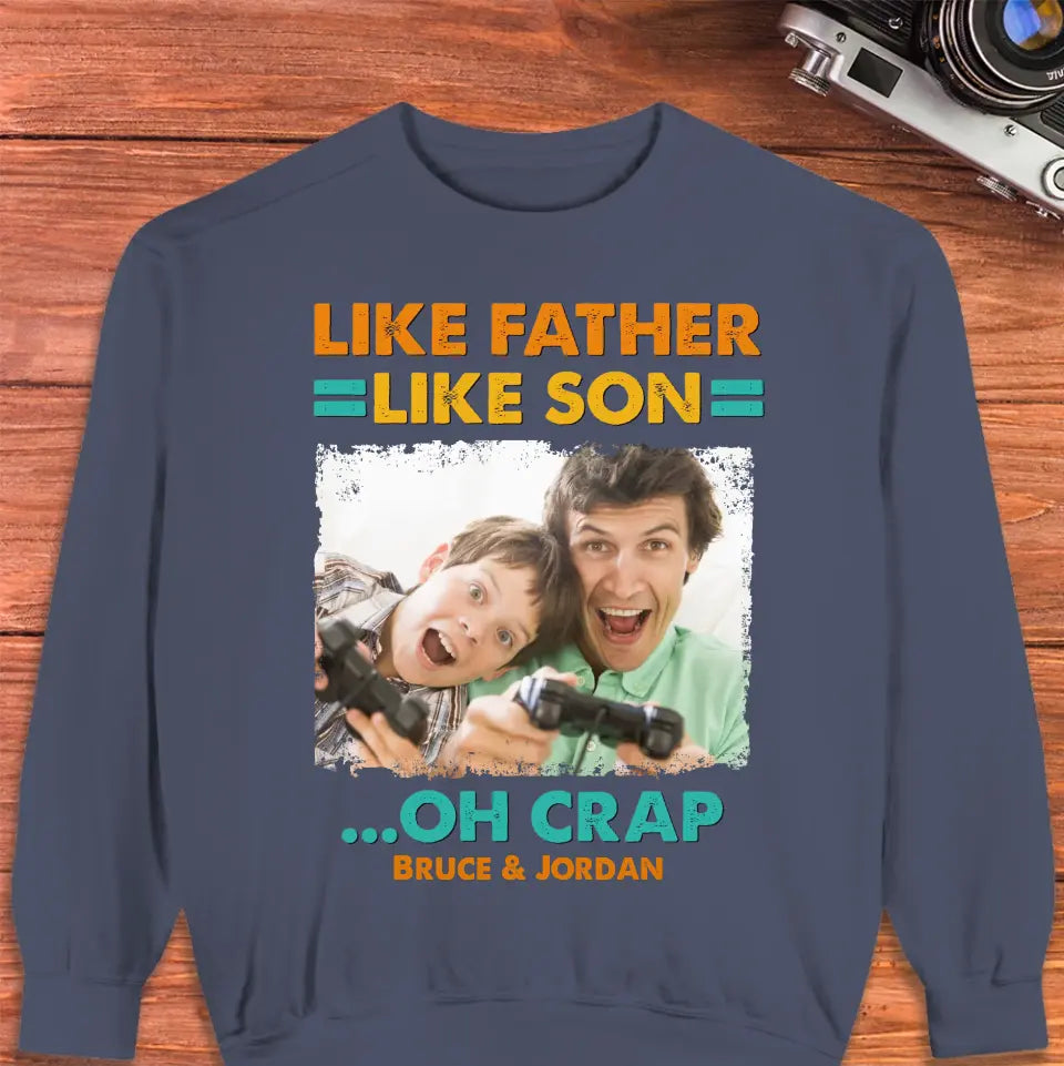 Like Father Like Son - Personalized Gifts For Dad - Unisex T-Shirt