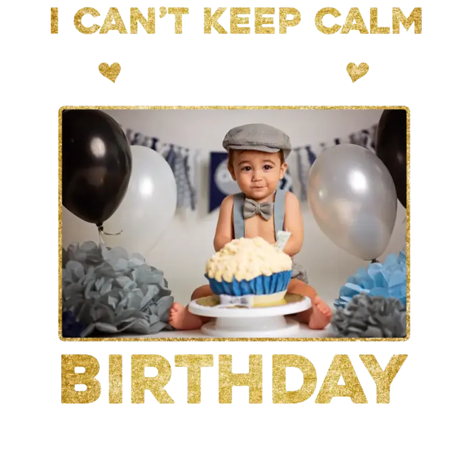 It's My Son's Birthday - Custom Photo - Personalized Gifts For Son - T-Shirt