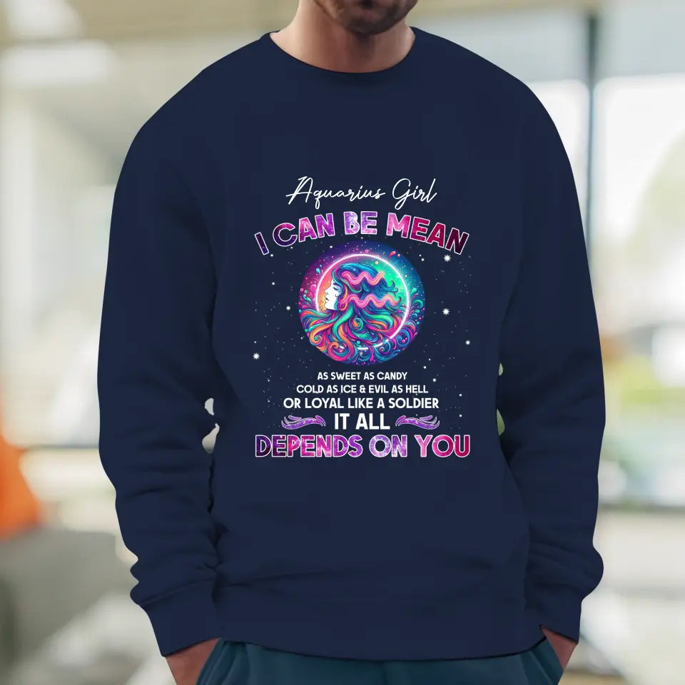 Depends On You - Custom Zodiac - Personalized Gifts For Her - Sweater