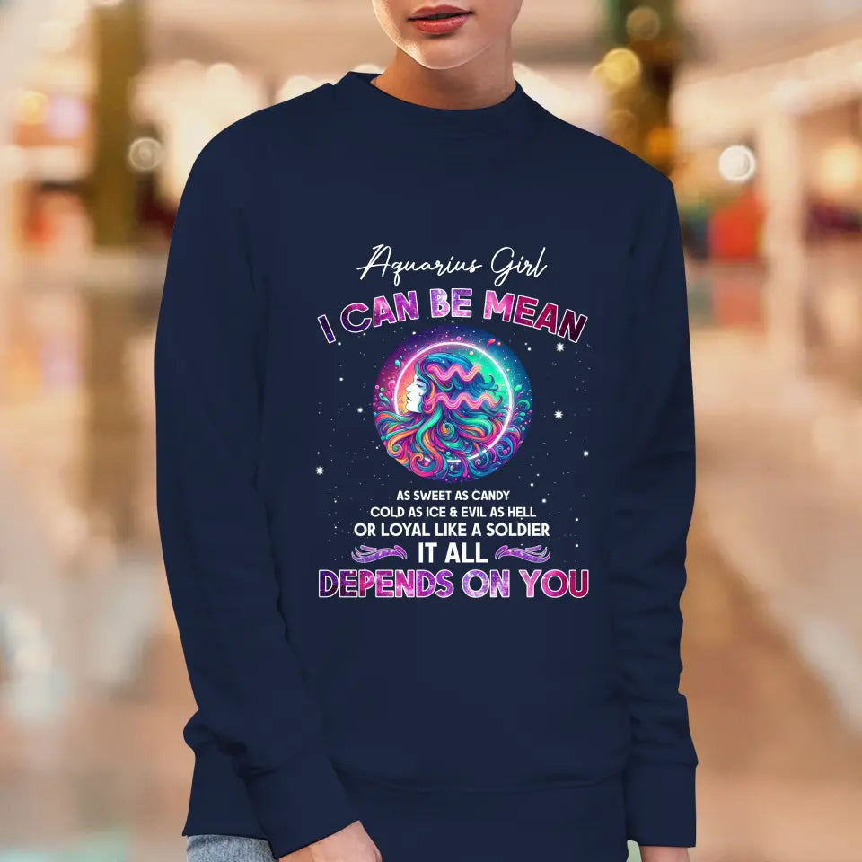 Depends On You - Custom Zodiac - Personalized Gifts For Her - Sweater