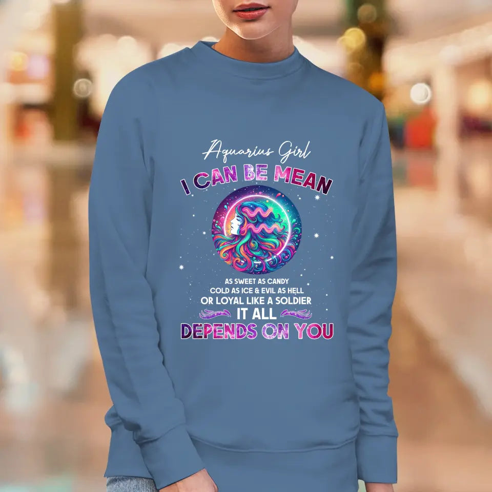 Depends On You - Custom Zodiac - Personalized Gifts For Her - Sweater