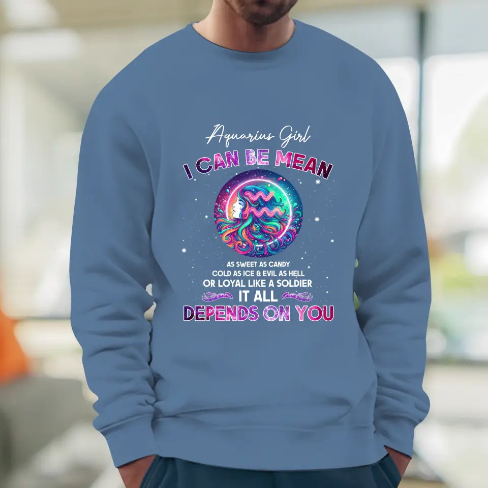 Depends On You - Custom Zodiac - Personalized Gifts For Her - Sweater