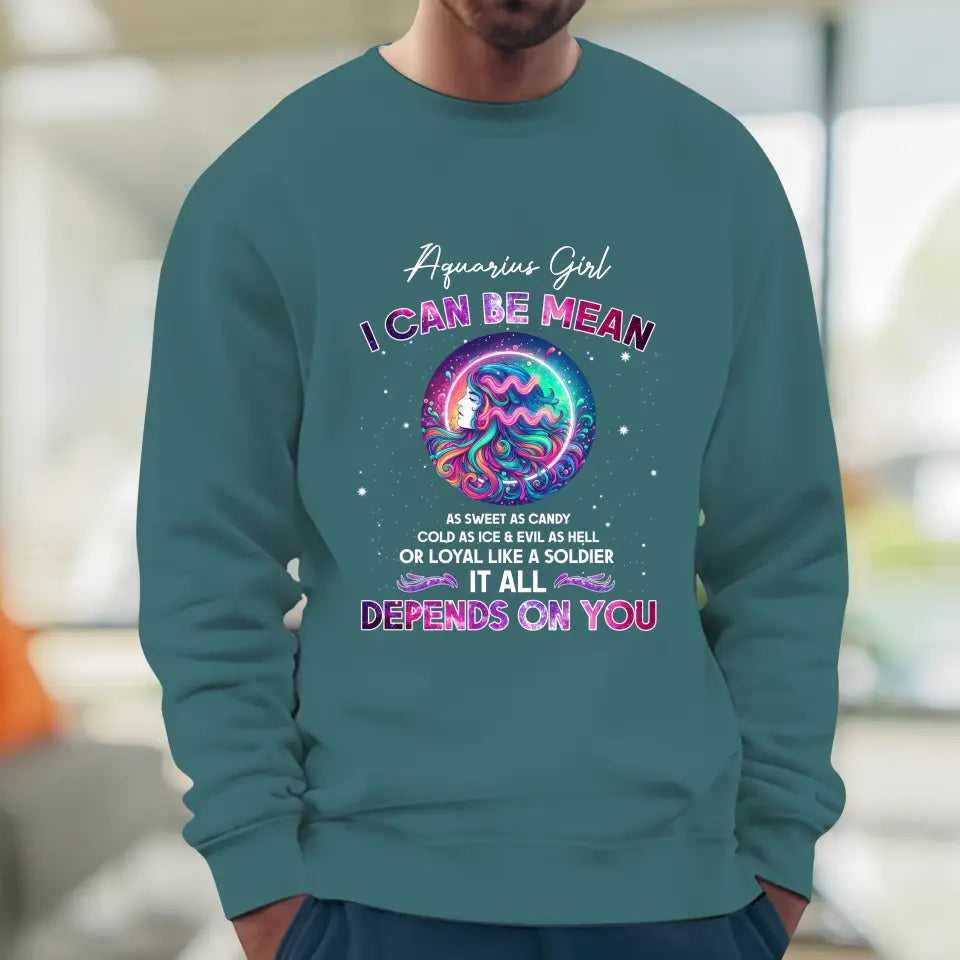 Depends On You - Custom Zodiac - Personalized Gifts For Her - Sweater