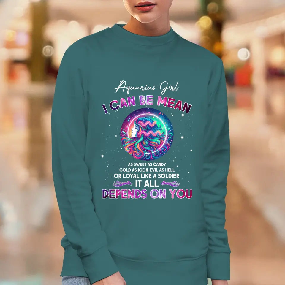 Depends On You - Custom Zodiac - Personalized Gifts For Her - Sweater