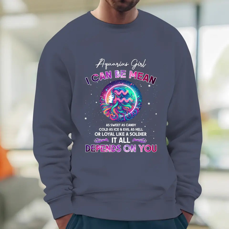 Depends On You - Custom Zodiac - Personalized Gifts For Her - Sweater