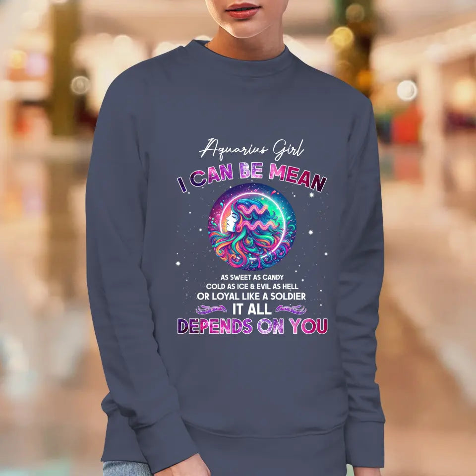 Depends On You - Custom Zodiac - Personalized Gifts For Her - Sweater